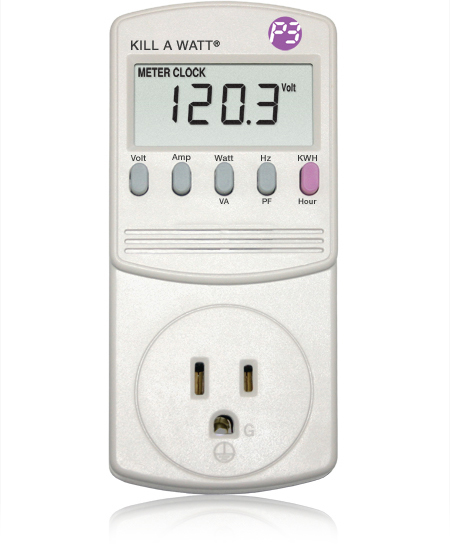 wervelkolom stap in toeter Kill A Watt Meter - Electricity Usage Monitor | P3